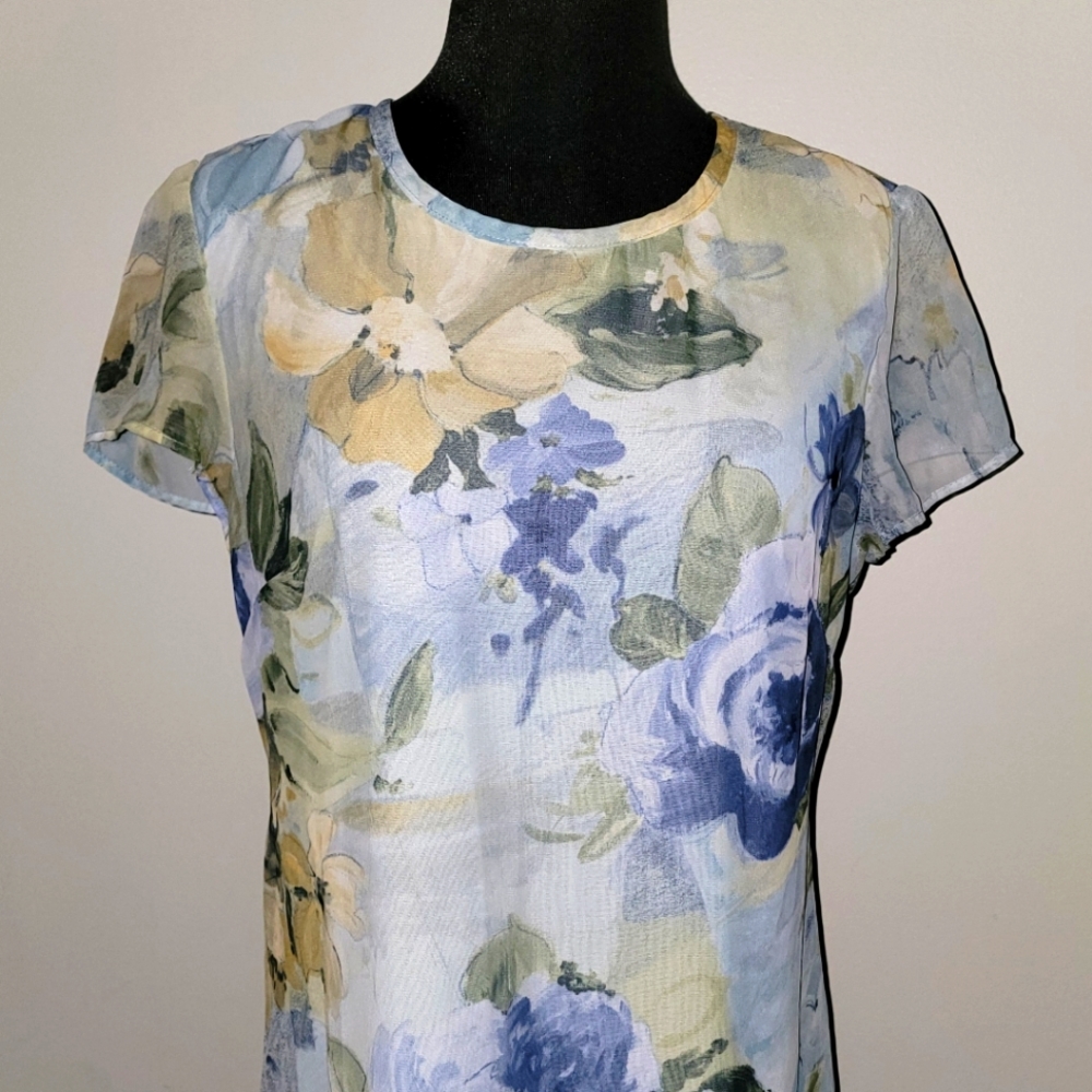 Floral chiffon dress